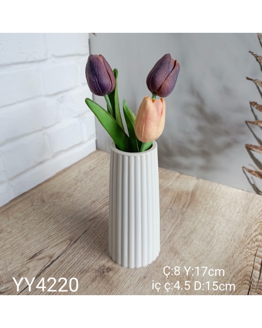 YY4220 Çizgili Vazo