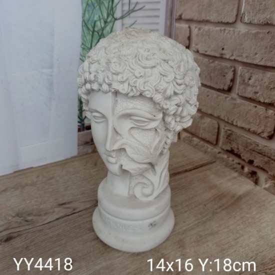 Hermes Lierre Büst Silikon Kalıp • El Yapımı Mitolojik Dekorlar için Hediye Seçeneği!