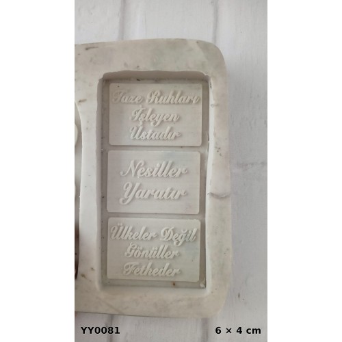 YY0081 Anlamlı Yazı Silikon Kalıp