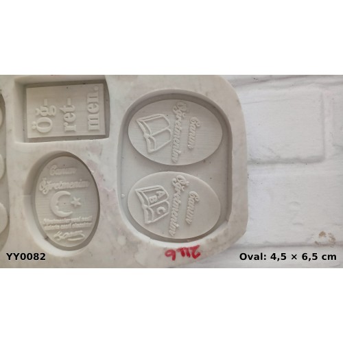 YY0082 Canım Öğretmenim Yazılı Silikon Kalıp