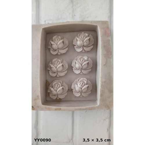 YY0090 Altılı Çiçek Buketi Silikon Kalıp