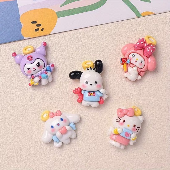 YY6299 Çizgi Film Karakterleri Kuromi Hello Kitty Biblo Silikon Kalıp