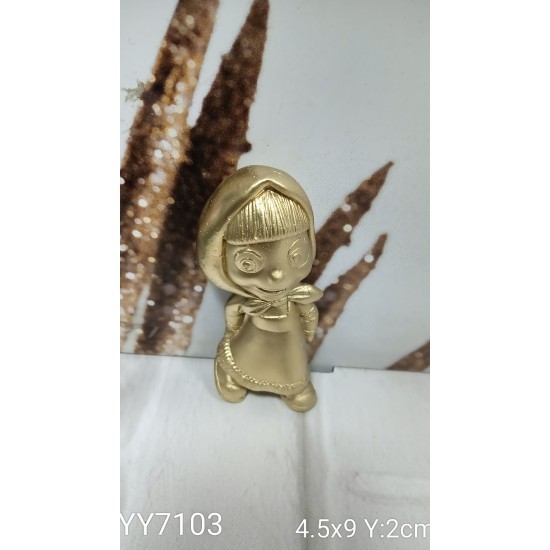 YY7103 Masal Karakter Kız - 2D Biblo Silikon Kalıp
