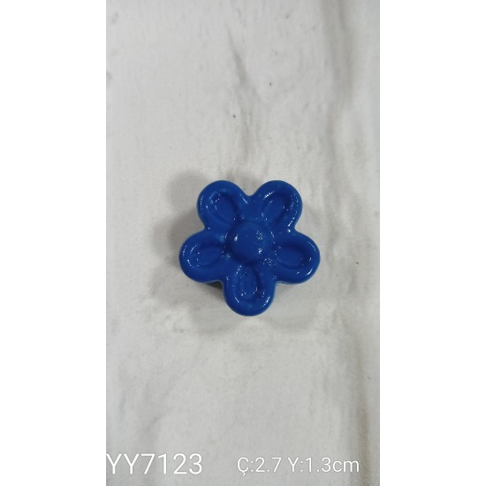 YY7123 5 Yapraklı Çiçek - 2D Biblo Silikon Kalıp