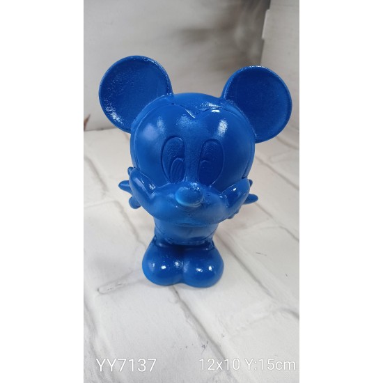 YY7137 Mickey Mouse Kafa Biblo Silikon Kalıp