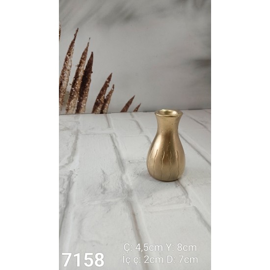 YY7158 Mini Tasarım Vazo Çizgili Silikon Kalıp