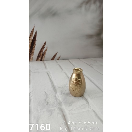 YY7160 Mini Tasarım Vazo Çiçek Desenli Silikon Kalıp