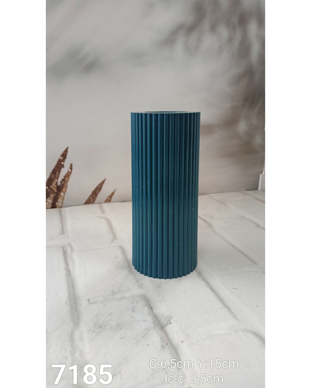 YY7185 Büyük Çizgili Tealight Silikon Kalıp YY7185 Büyük Çizgili Tealight Silikon Kalıp