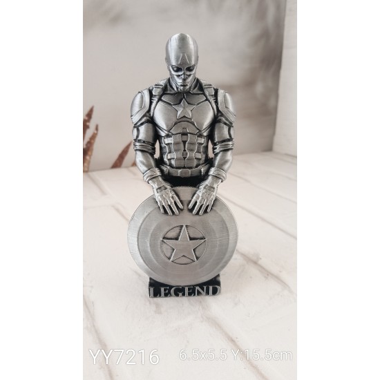 YY7216 Captain America Büst Biblo Silikon Kalıp