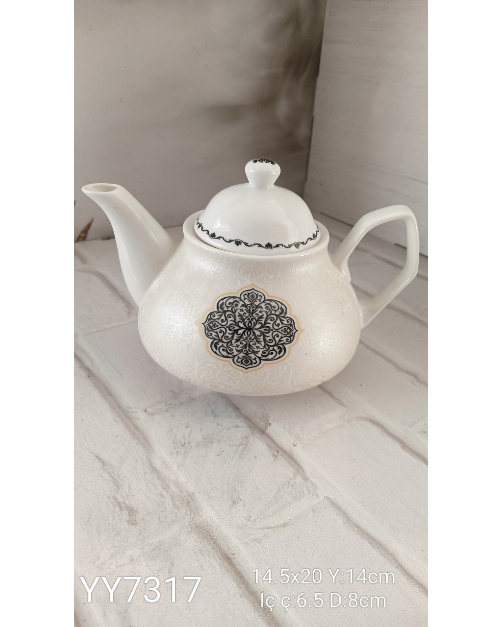 YY7317 Kapakli Çay Demliği Mumluk Biblo Silikon Kalıp