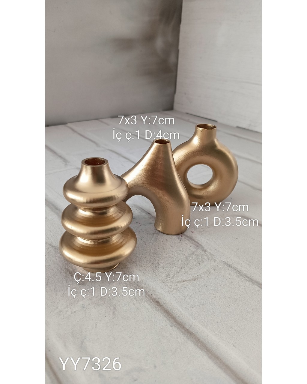 YY7326 Mini HM Vazo Set Silikon Kalıp YY7326 Mini HM Vazo Set Silikon Kalıp