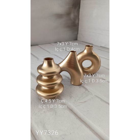 YY7326 Mini HM Vazo Set Silikon Kalıp