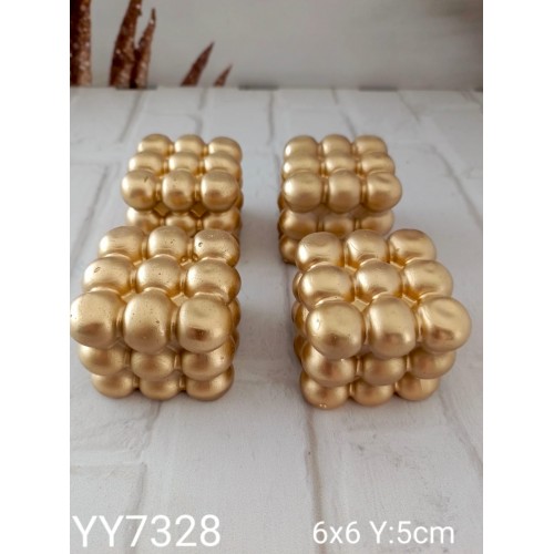 YY7328 Yuvarlak Bubble Tasarım Mum Silikon Kalıp