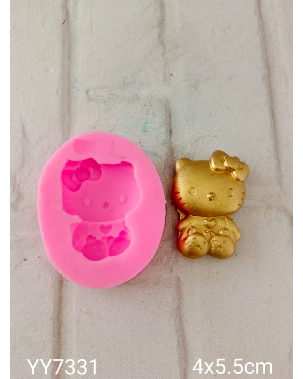 YY7331 Hello Kitty 2D Biblo Silikon Kalıp YY7331 Hello Kitty 2D Biblo Silikon Kalıp