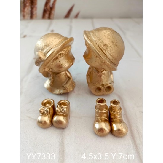 YY7333 Mini Ayicik Figürleri Biblo Silikon Kalıp