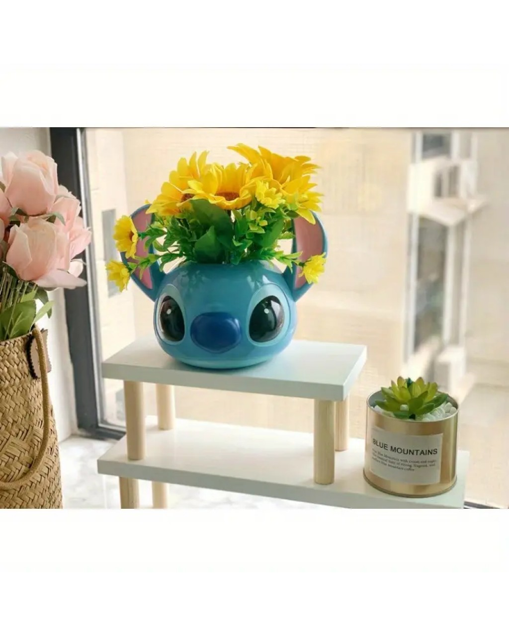 YY5906  Sıçan Mavi Planter Saksı Kalemlik Silikon Kalıp