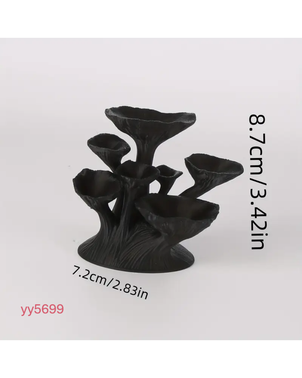 YY5699 Mantar Şekilli Mumluk Silikon Kalıp – Doğal ve Sevimli Dekoratif Hediye!