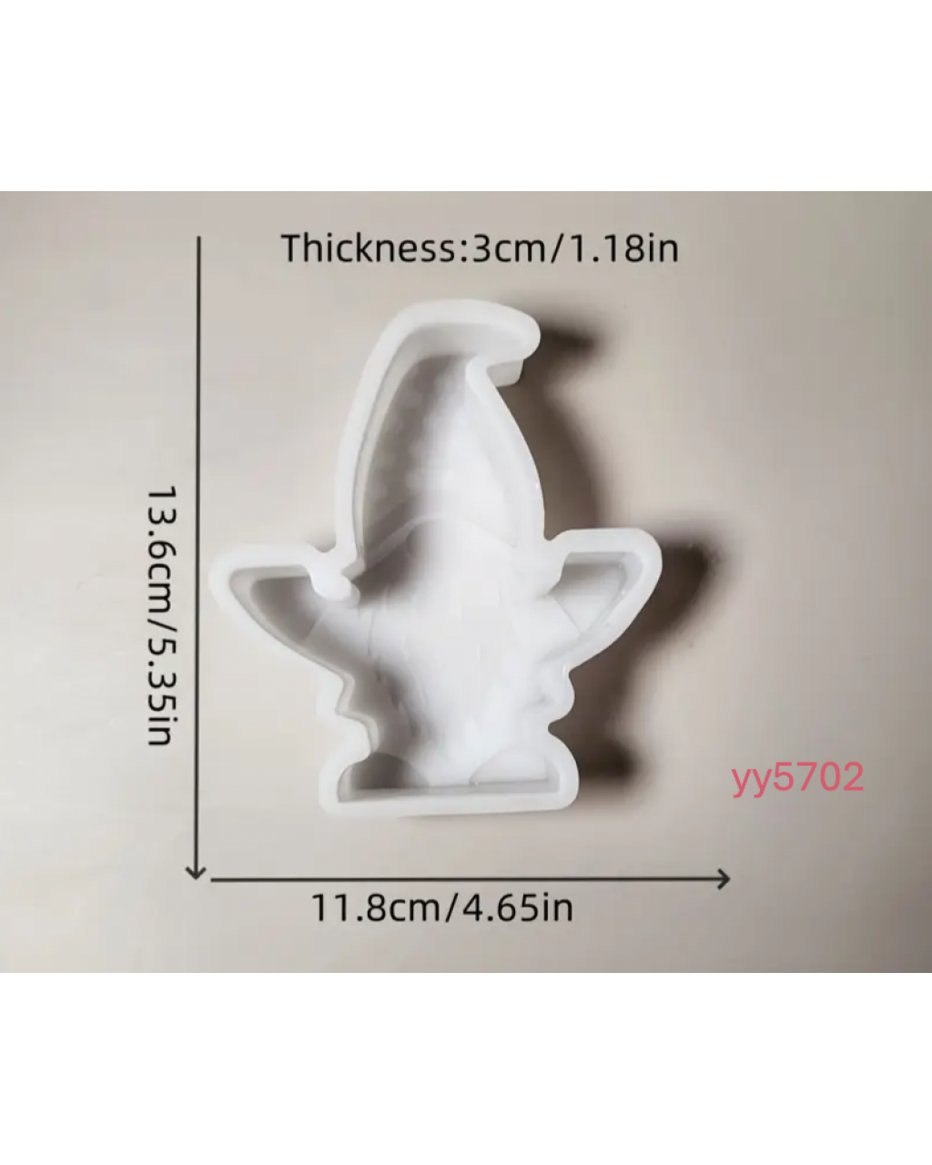 YY5702 Cüce Figürlü Mumluk Silikon Kalıp - Sevimli ve Yaratıcı Dekoratif Mum Kalıbı, Eğlenceli Hediye Seçeneği!