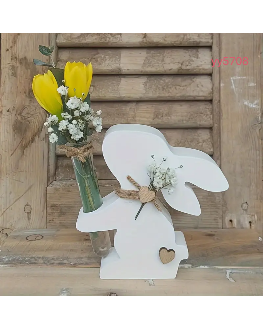 YY5708 Tavşan Figürlü Çiçeklik Silikon Kalıp - Şirin ve Yaratıcı Dekoratif Çiçeklik, Şık Hediye Seçeneği!