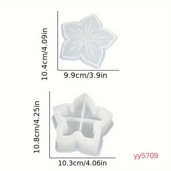 YY5709 2'Lİ Çiçek Figürlü Çiçeklik Silikon Kalıp - Şık ve Yaratıcı Dekoratif Çiçeklik,Yaratıcı Hediye Seçeneği!