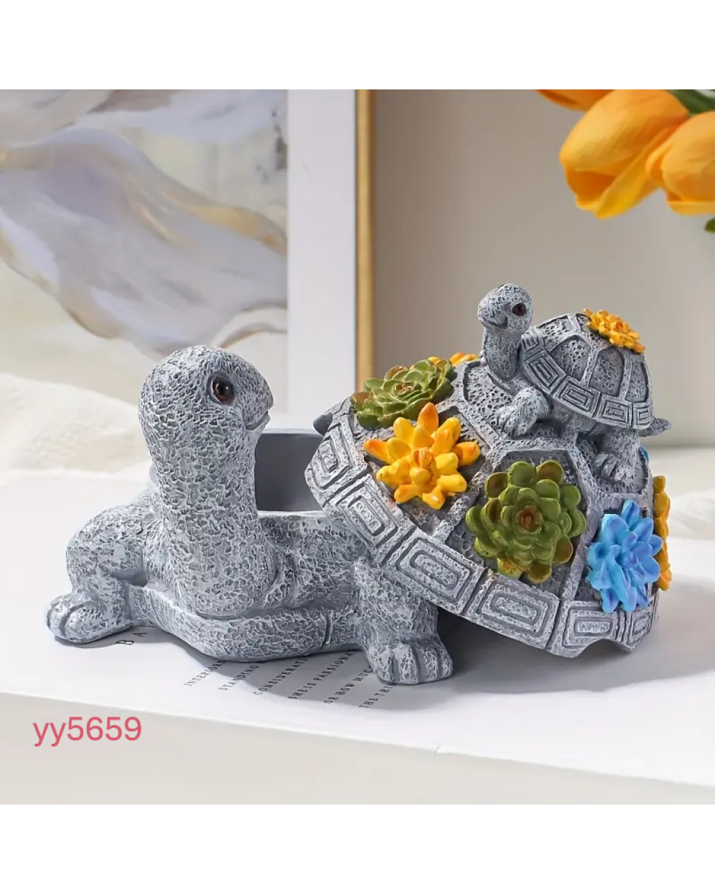 YY5659 Kaplumbağa Küllük & Takı Kutusu Silikon Kalıp • El Yapımı Fonksiyonel Dekor ve Özel Günler için Hediye Seçeneği!
