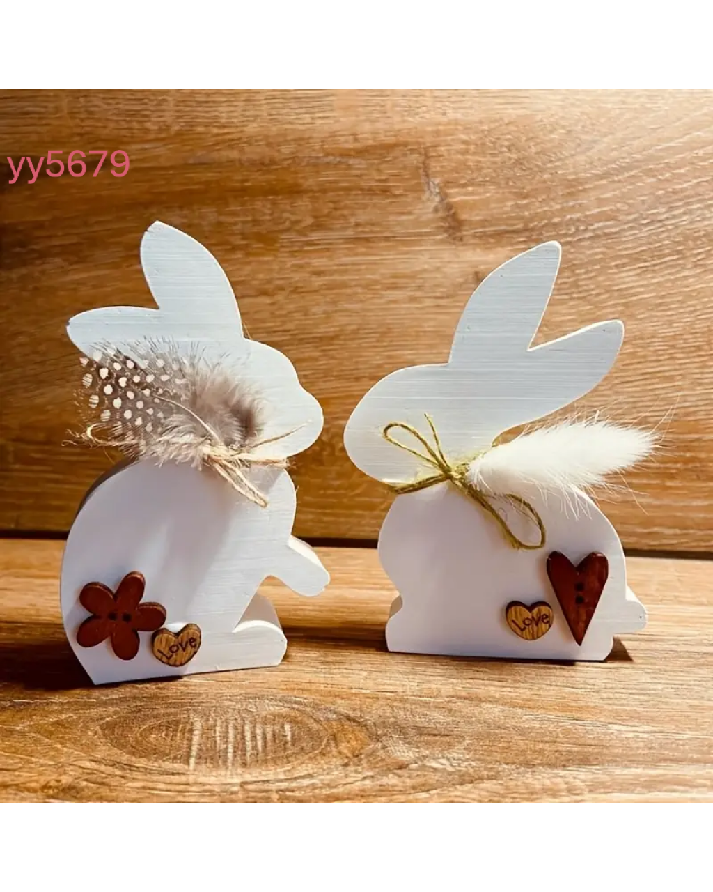 YY5679 2’li Paskalya Tavşanı Biblo Silikon Kalıp – Sevimli ve Özel Dekoratif Hediye!