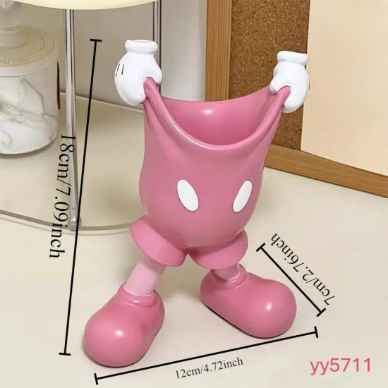 YY5711 Sevimli Figürlü Diş Fırçalığı Silikon Kalıp - Yaratıcı ve Eğlenceli Dekoratif Diş Fırçalığı,Şirin Hediye Seçeneği!