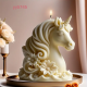 YY5745 Unicorn Figürlü Mum Silikon Kalıp - Zarif ve Şık Dekoratif Mum,Yaratıcı Hediye Seçeneği!