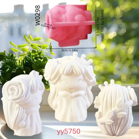 YY5750 Peri Figürlü Mum Silikon Kalıp - Şirin ve Yaratıcı Dekoratif Mum Kalıbı,Eğlenceli Hediye Seçeneği!
