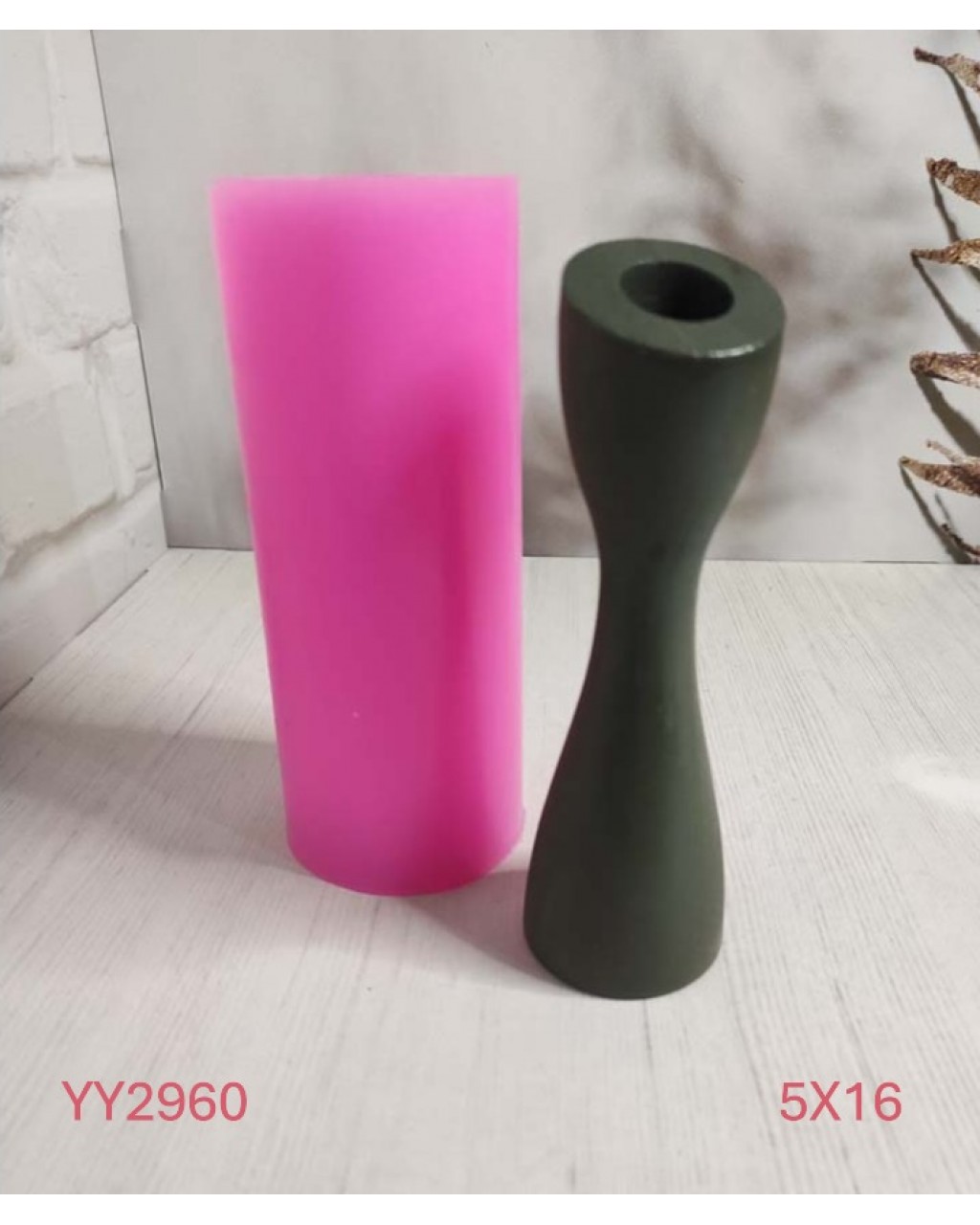 YY2960 - TASARIM ŞAMDAN MUMLUK - SİLİKON KALIP