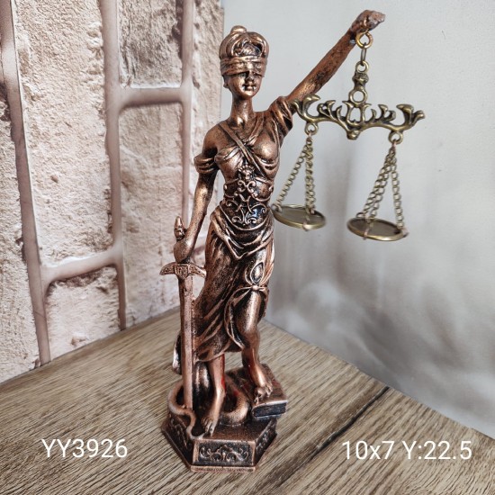 Adalet Heykeli Silikon Kalıp • El Yapımı Hukuk Temalı Dekorlar için Hediye Seçeneği!