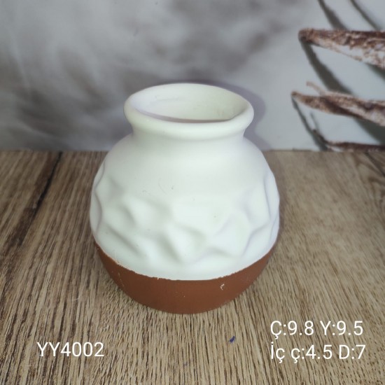 YY4002 Tombul Vazo Çukurlu