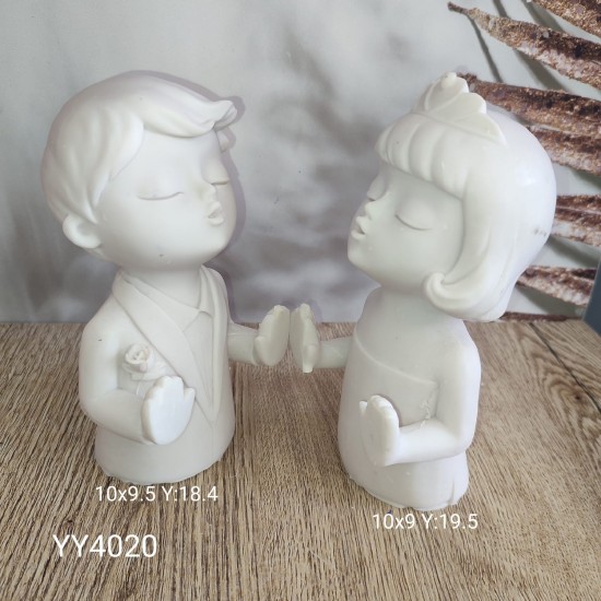 YY4020 Öpüşen Kız Erkek Kitap Tutucu