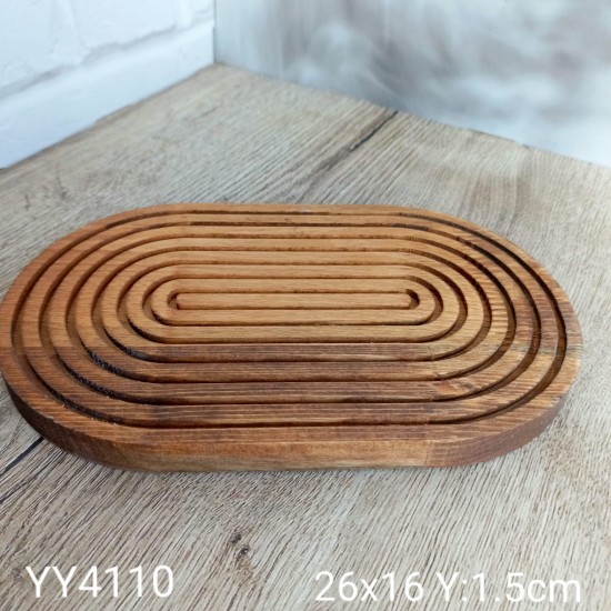 YY4110 Sunumluk Çizgili Oval YY4110 Sunumluk Çizgili Oval