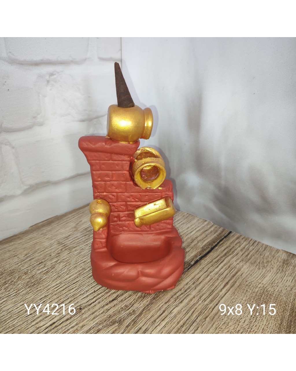 YY4216 Testili Çeşme Desenli Geri Akış Tütsü