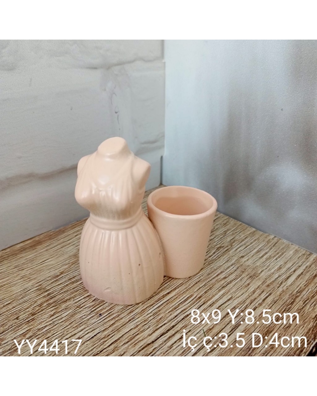 YY4417 - MODEL - BÜST - SUKULENT - SİLİKON KALIP 