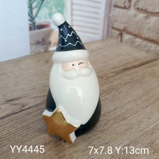 YY4445 - YILDIZLI NOEL BABA - SİLİKON KALIP  YY4445 - YILDIZLI NOEL BABA - SİLİKON KALIP
