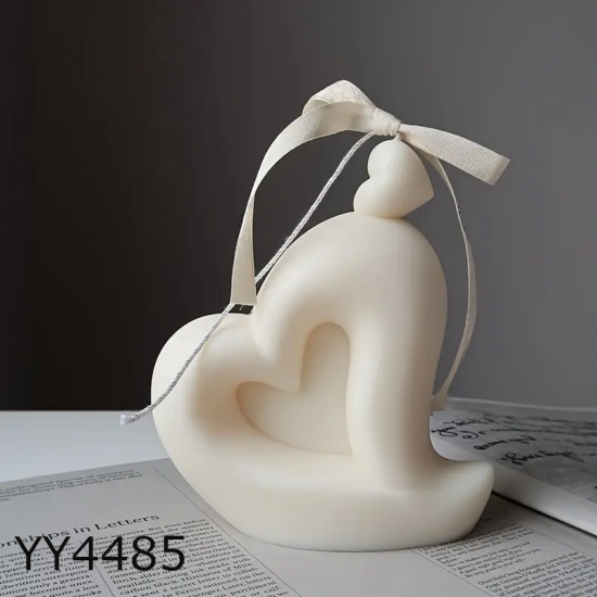 YY4485 - KALP TEMALI MUM - SİLİKON KALIP 