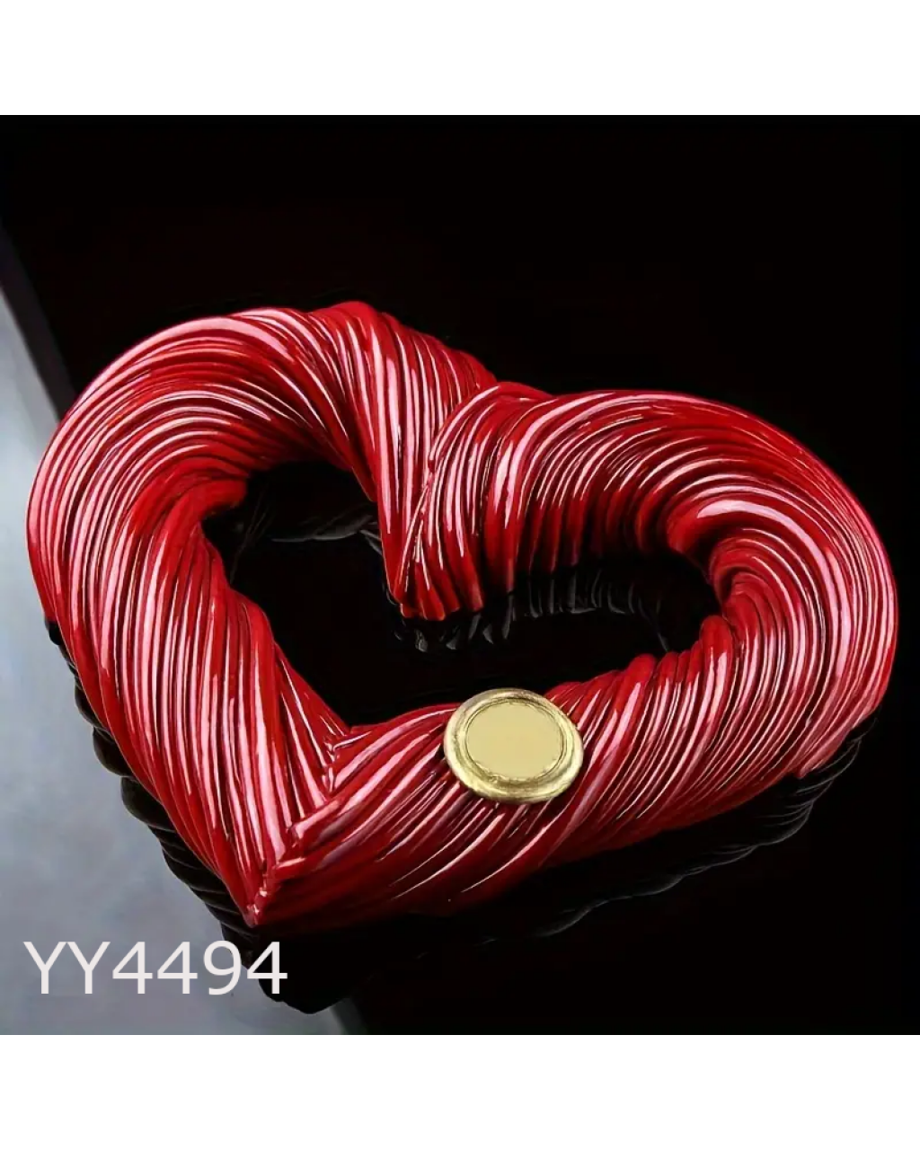 YY4494  Sevgililer Günü Temalı Mühürlü Kalp Silikon Kalıp: Romantik ve Anlamlı Hediye Seçeneği!