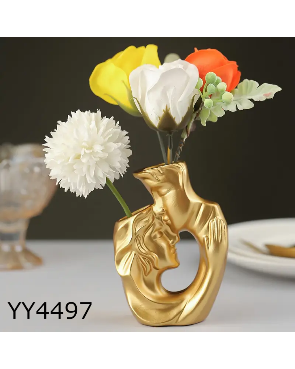 YY4497 Sevgililer Günü Temalı Vazo Silikon Kalıp: Romantik ve Şık Hediye Seçeneği!