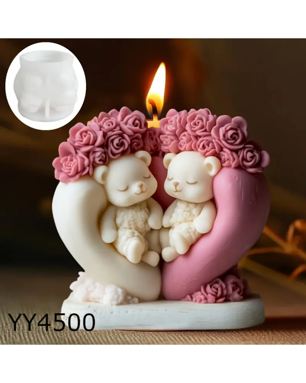 KALP İÇİNDE UYUYAN SEVİMLİ AYICIKLAR MUM BİBLO SİLİKON KALIP: ANNELER GÜNÜ'NDE SEVİMLİ VE ANLAMLI BİR HEDİYE! KALP İÇİNDE UYUYAN SEVİMLİ AYICIKLAR MUM BİBLO SİLİKON KALIP: ANNELER GÜNÜ'NDE SEVİMLİ VE ANLAMLI BİR HEDİYE!