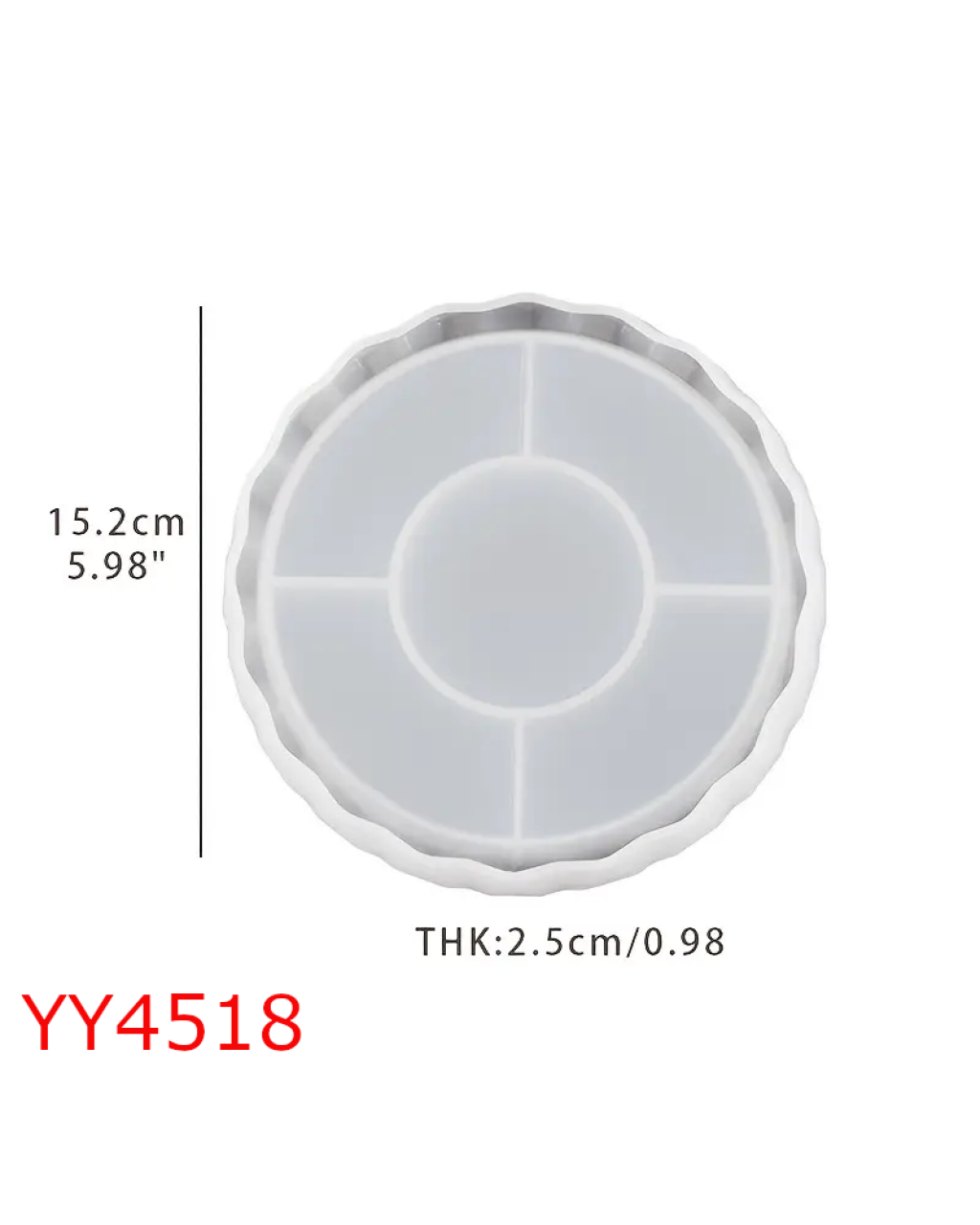 YY4518 - ZİG ZAG TASARIMLI SUNUMLUK - SİLİKON KALIP YY4518 - ZİG ZAG TASARIMLI SUNUMLUK - SİLİKON KALIP
