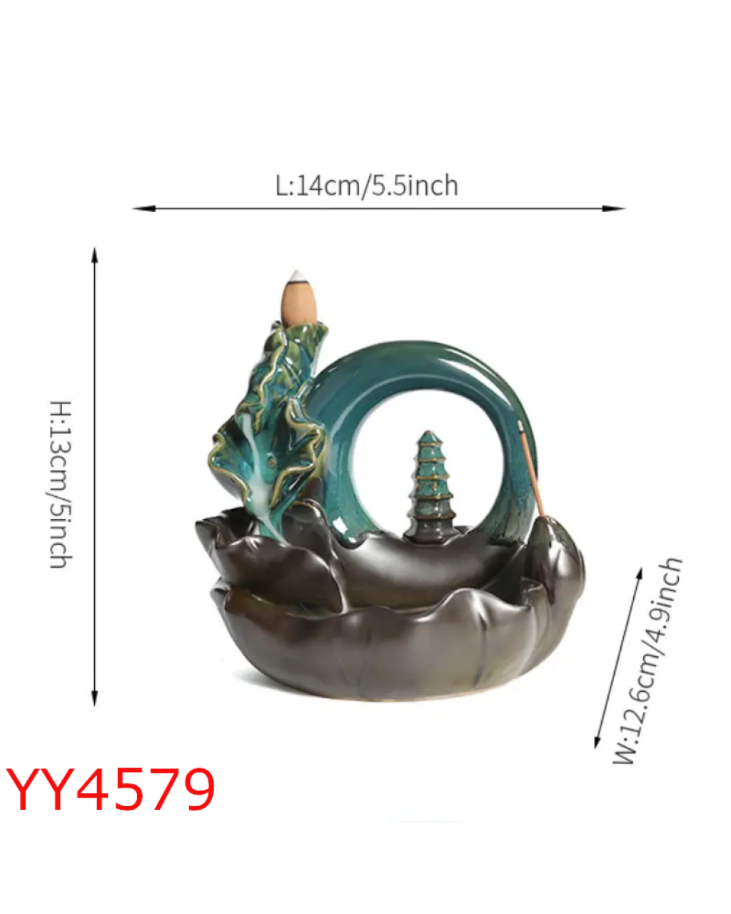 YY4579 - TASARIM GERİ AKIŞ TÜTSÜLÜK - SİLİKON KALIP 