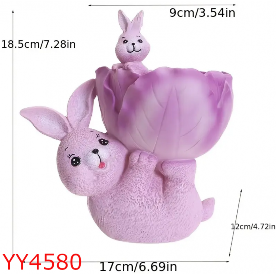 YY4580 - TAVŞANLI SAKSI - SİLİKON KALIP 