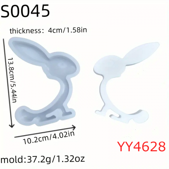 YY4628 - TAVŞAN DEKOR - SİLİKON KALIP YY4628 - TAVŞAN DEKOR - SİLİKON KALIP