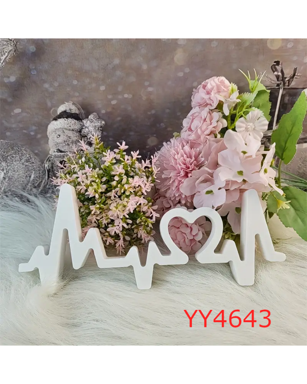 YY4643 - NABIZ TEMALI - AŞK DEKOR - SİLİKON KALIP 