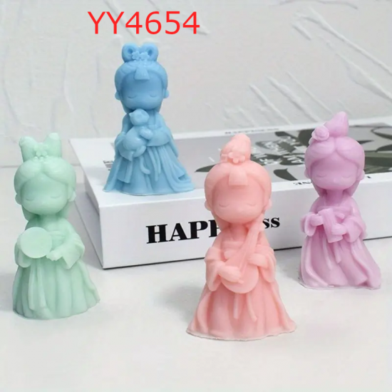 YY4654 Kedi Seven Kız Biblo Silikon Kalıp: Sevimli ve Anlamlı Hediye Seçeneği!