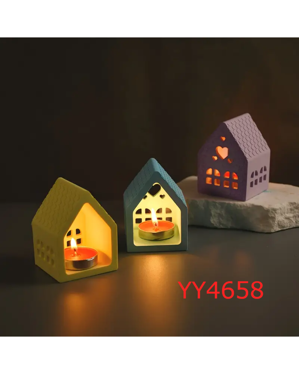 YY4658 Küçük Ev Mumluk Silikon Kalıbı: Rahatlık ve Sıcaklığı Yansıtan Anlamlı Hediye!