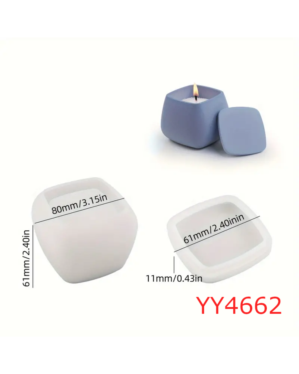 YY4662 Özel Tasarım Mumluk Silikon Kalıbı: Kişiselliği ve Estetiği Yansıtan Hediye!