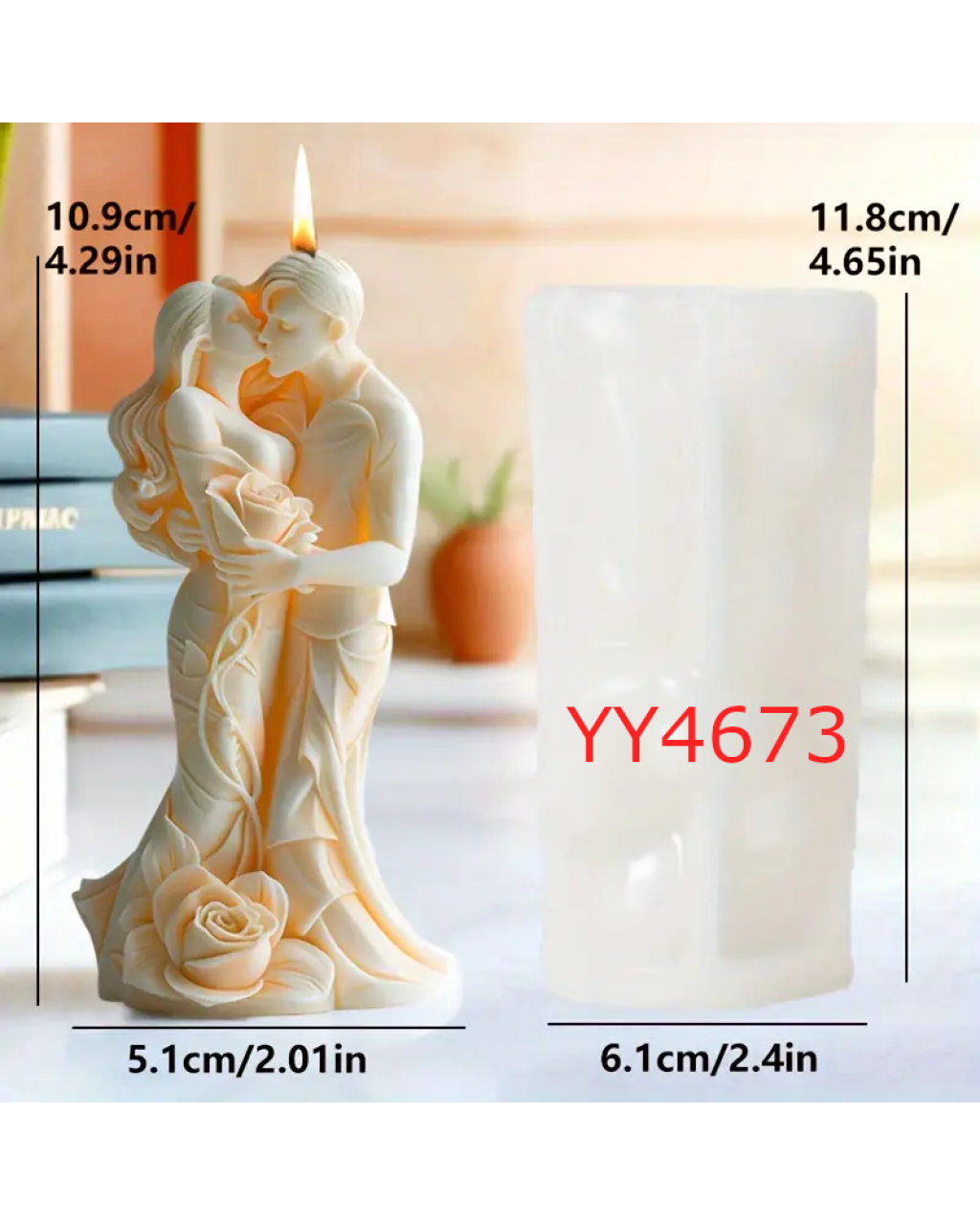 Romantik Çift Mum Biblo Silikon Kalıp: Aşkı ve Sevgi Dolu Anları Yansıtan Anlamlı Hediye! Romantik Çift Mum Biblo Silikon Kalıp: Aşkı ve Sevgi Dolu Anları Yansıtan Anlamlı Hediye!